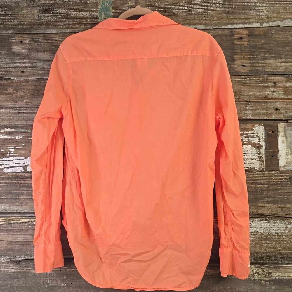 Frank & Eileen Vibrant Orange Button Down Shirt - Picture 3 of 6